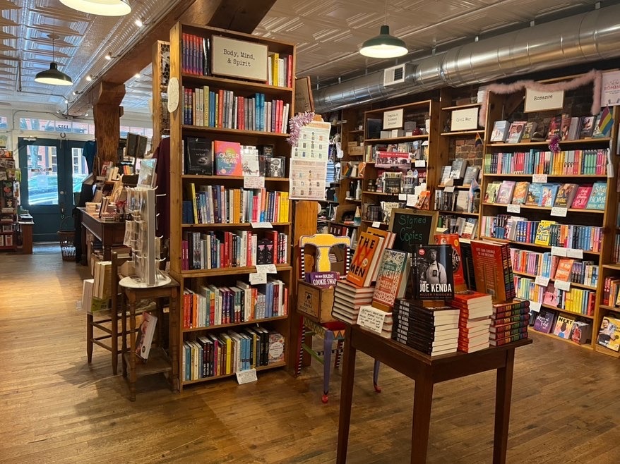 inside of Fountain Bookstore. 