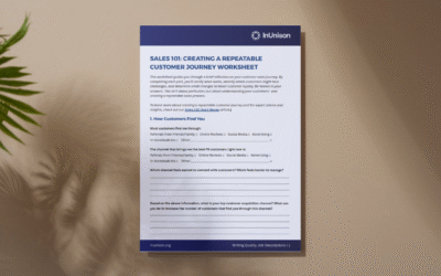 SALES 101: Creating a Repeatable Customer Journey Worksheet