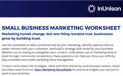 Marketing Worksheet
